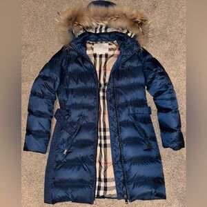 Dark teal Burberry jacket Sz 14youth